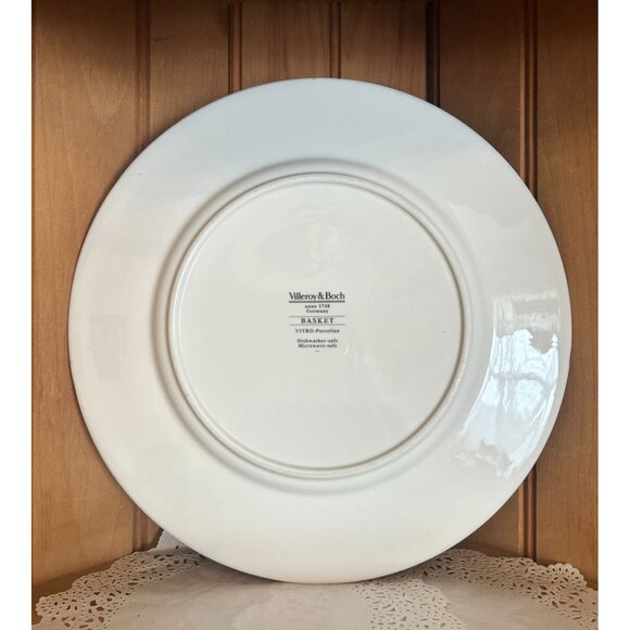 Villeroy & Boch Basket Studio Faience Dinner Plate Fruit Lattice Design - Picture 4 of 4